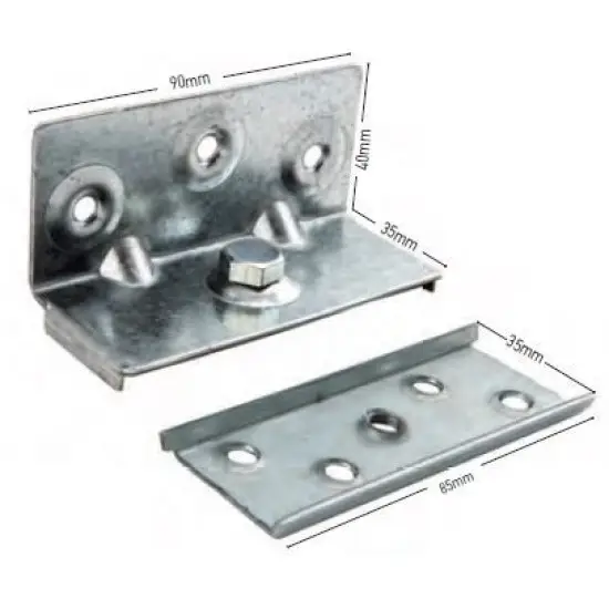 Ajánlat ágy csatlakozó, galvanizált, A(90X40X35), ?(85X35) (20pcs)