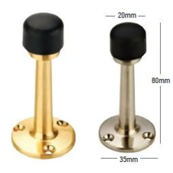 ajtó/fal támaszték ?35 ?80mm szatén nikkel Biztonságos vásárlás