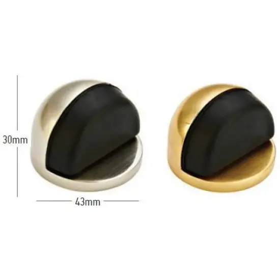 ajtó/padló támaszték széles ?43 ?30mm szatén nikkel Prémium