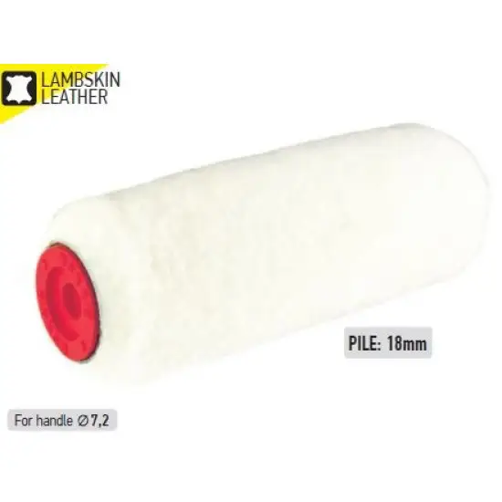 Kedvezményes ár báránybőr henger bőr, CLASSIC 3*, piros, 24cm