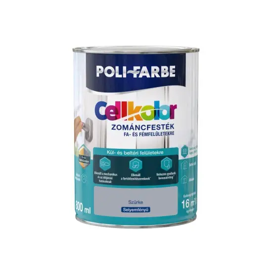 Csak ma Cellkolor selyemf. zománcfesték szürke 0,8 l