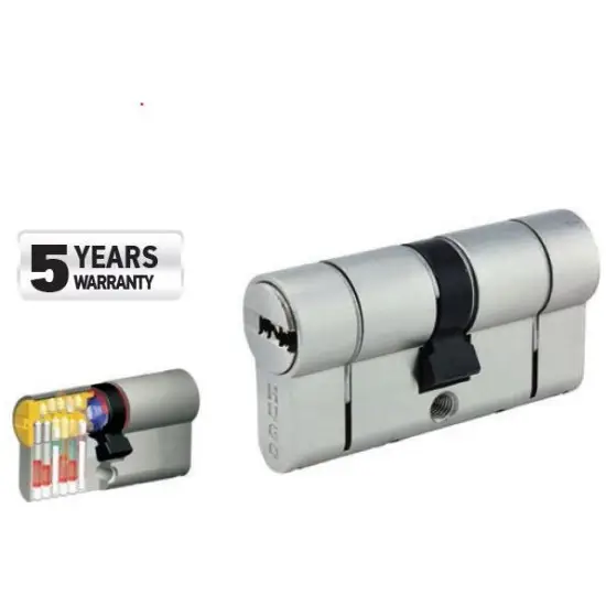 Végkiárusítás cilinder biztonsági záras, GR3.5S, 70mm (35-35), 5 kulcs, nikkelezett