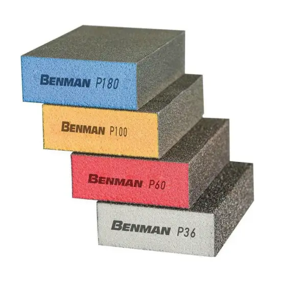 Azonnali szállítás csiszolótömb, 4 oldalas, P100, 100x68x25, BENMAN