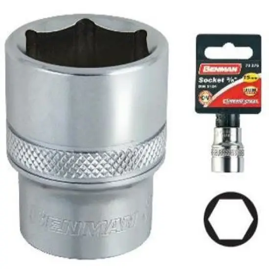 Árengedmény dugókulcs , 6pt cr-va, 3/8" dr,