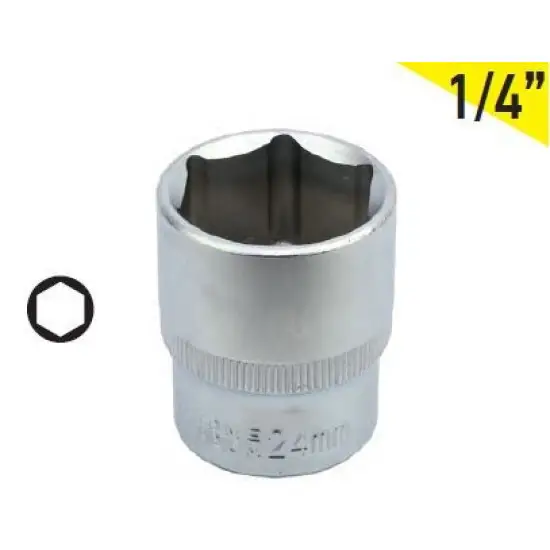 Bestseller dugókulcs 6pt cr-va, 1/4" dr,