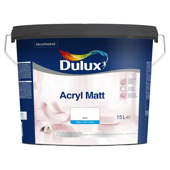 Dulux Acryl Matt beltéri falfesték fehér 15 l Ajánlat