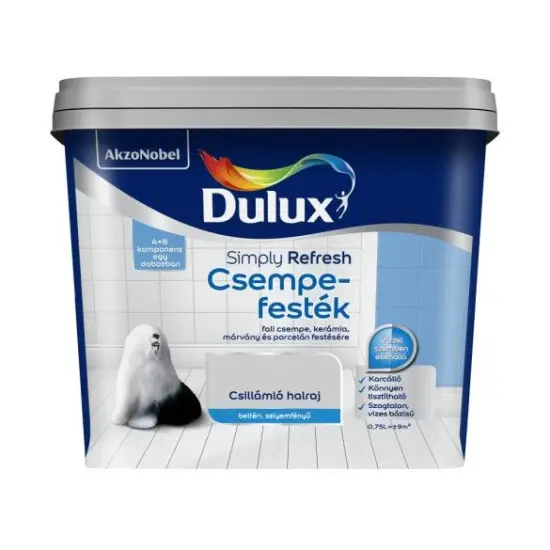 Dulux Simply Refresh Csempefesték csillámló halraj 0,75 l Szezonális akció