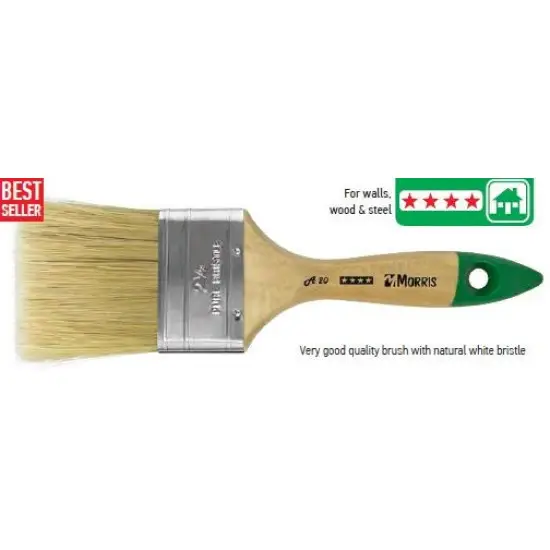 Legkelendőbb ecset , A20, fehér sörte, dupla, 2-1/2"