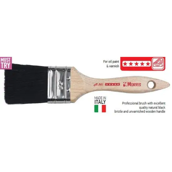 Expressz kézbesítés ecset , M301 - 40mm, fekete sörte, extra-dupla
