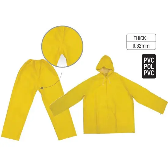 esőruha PVC zöld - XL, Azonnal elérhető