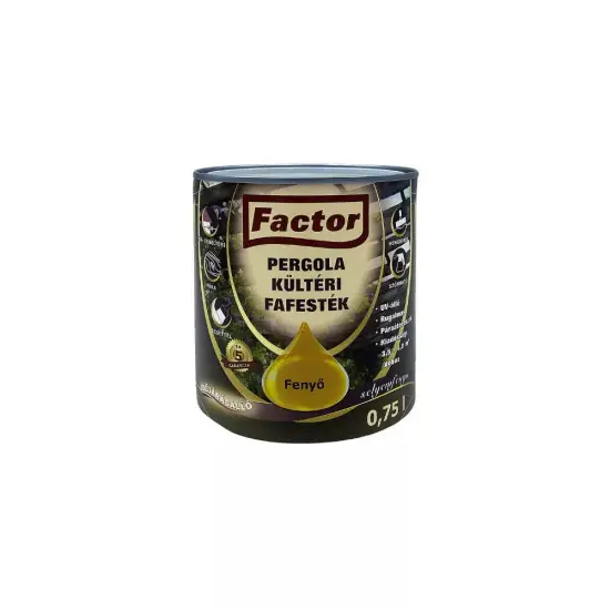 Factor Pergola kültéri fafesték 0,75 l fenyő Olcsó