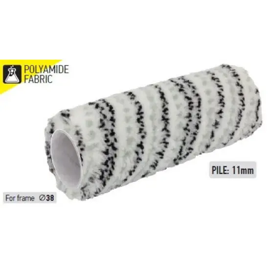 festőhenger polyamid szürke fekete, CAGE, rövid 9'' Árengedmény