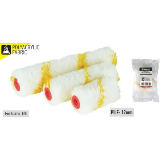 festőhenger, közepes (MIDI), aranysárga csíkkal , 6mmX15cm (2 db) Nézd meg most