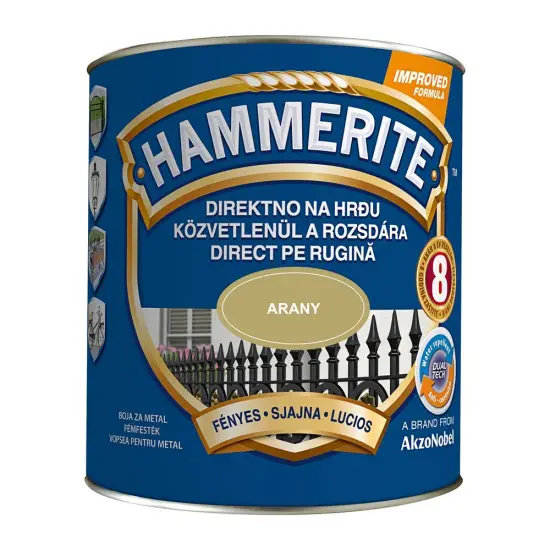 Hammerite fényes arany 2,5 l Újdonság