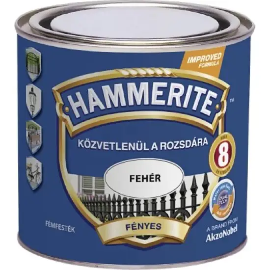 Hammerite fényes fehér 0,25 l Legkelendőbb