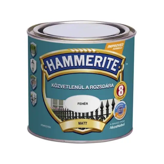 Hammerite matt fehér 0,25 l Újdonság