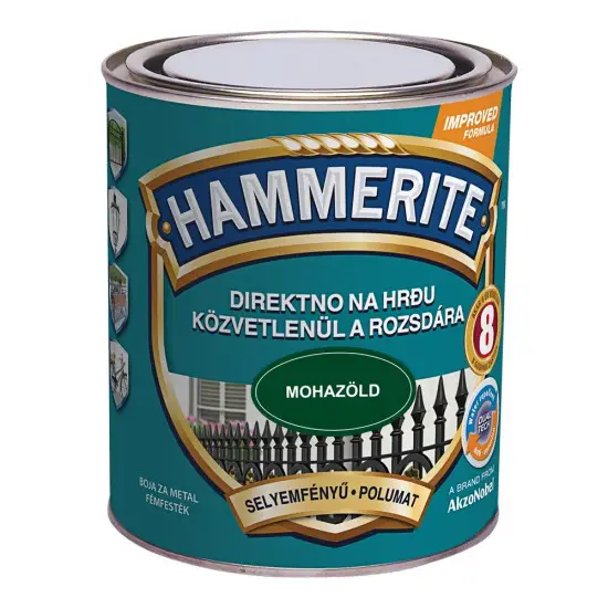 Hammerite selyemfényű mohazöld 0,75 l Végkiárusítás