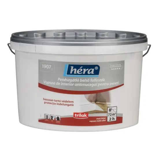 Gyors kiszállítás Héra Penészgátló beltéri falfesték 8 l