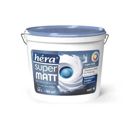 Héra super matt beltéri falfesték fehér "L" 10 l Kedvezmény