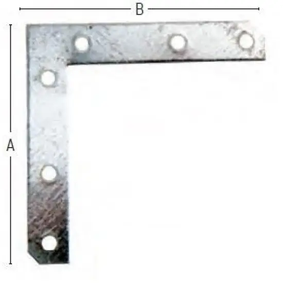 Olcsó lapos derékszögű toldóelem, 100mm?100mm (100db)