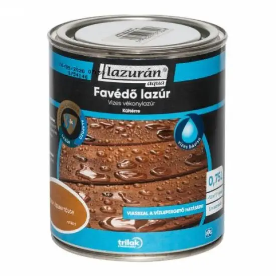 Exkluzív ajánlat Lazurán Aqua Favédő Lazúr 3in1 tölgy 0,75 l