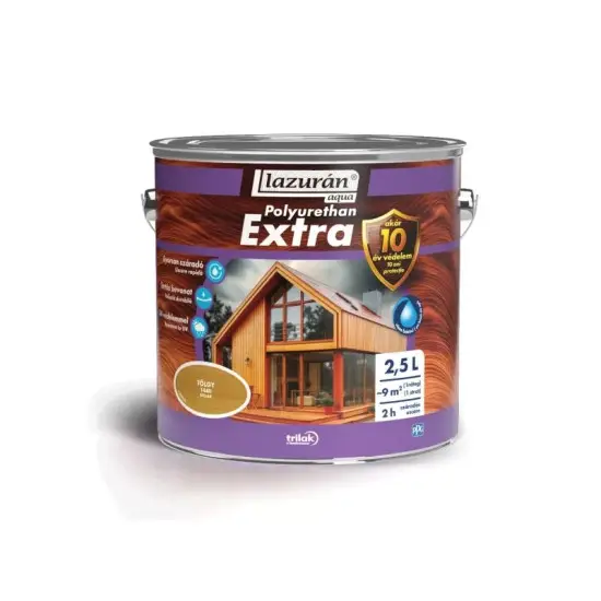 Lazurán Aqua Polyurethan Extra tölgy 1440 2,5 l Outlet