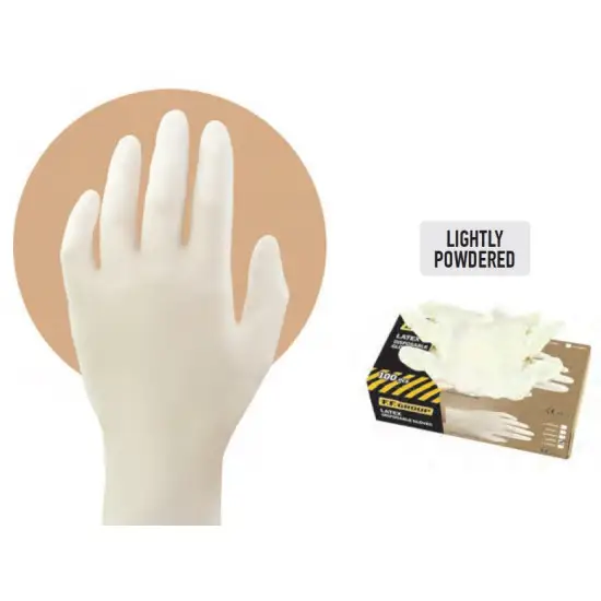 M eldobható latex kesztyű enyhén porozott (100db), Akció
