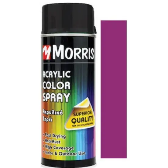 Szuper akció Morris festék spray, magasfényű közlekedési lila RAL4006 400 ml