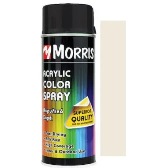 Morris festék spray, magasfényű krémfehér RAL9001 400 ml Legnépszerűbb