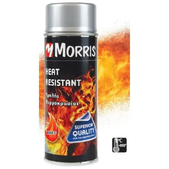 Morris hőálló festék spray, ezüst 400 ml Outlet
