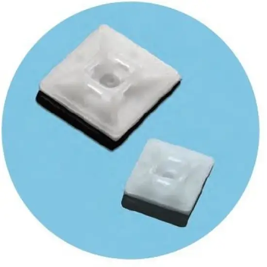 Akció öntapadó kábelfixáló tappancs, 19X19mm , ?3.6-ig (100db)