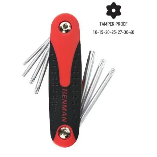 összecsukható TORX csavarkulcs készlet 7db, méret (10-15-20-25-27-30-40) Nézd meg most