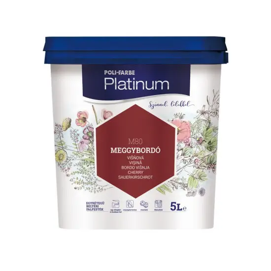 Biztonságos fizetés Platinum Meggybordó M80 5 l