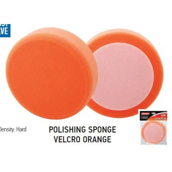 Újdonság polírozó szivacs tépőzáras narancs 150x25mm