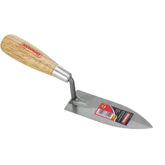 pontozó hegyű keskeny vakolókanál, fa markolat, 120mm Rendeld meg most