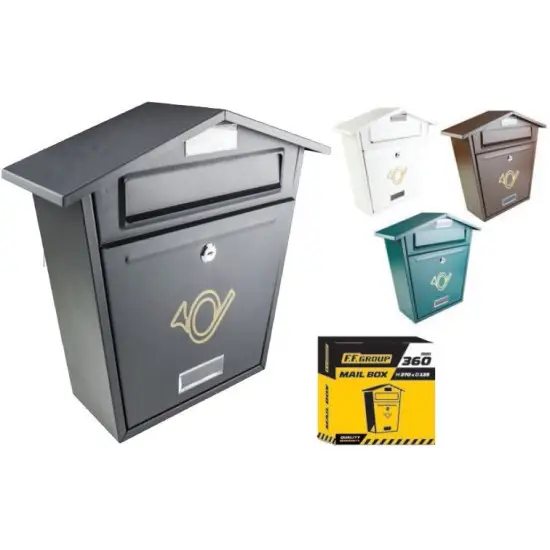 postaláda közepes méret, fekete. 370X360X135mm, Vásárlói kedvenc