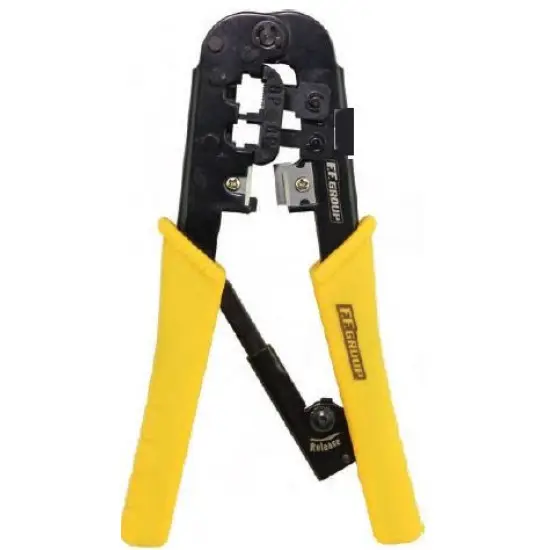professzionális racsnis krimpelő fogó RJ11-RJ45 csatlakozókhoz, 180mm, Biztonságos fizetés