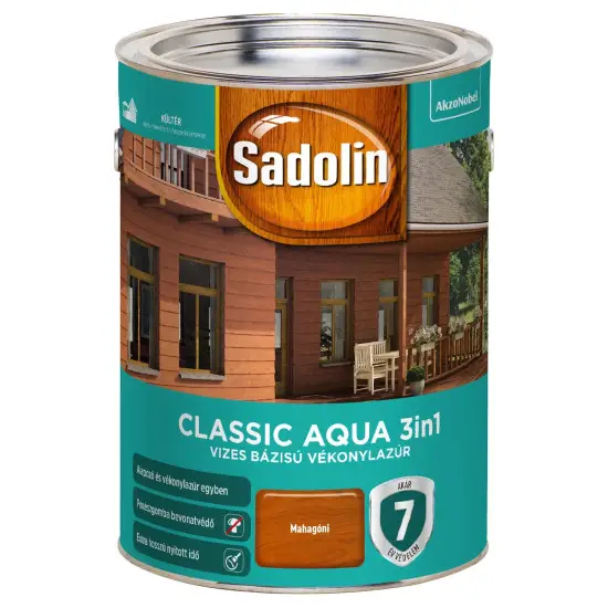 Különleges ajánlat Sadolin Classic Aqua mahagóni 5 l