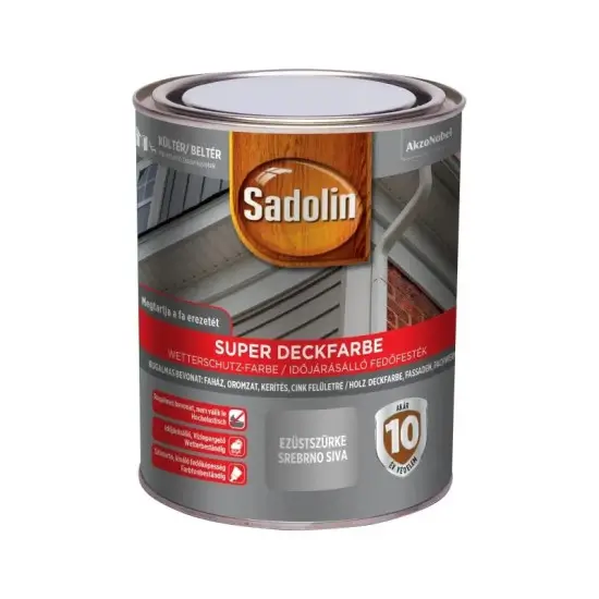 Csak ma Sadolin Super Deckfarbe ezüstszürke 0,75 l