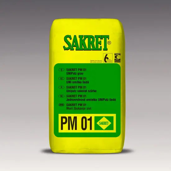 Sakret PM-01 40 Uniputz vakolat szürke 40kg Olcsóbb