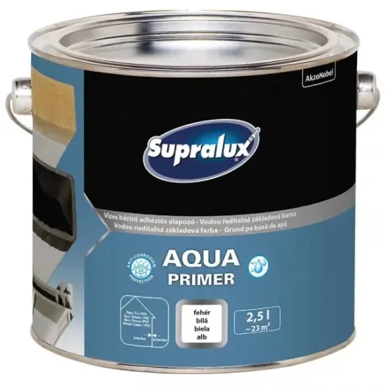 Korlátozott ajánlat Supralux Aqua Primer alapozó fehér 2,5 l
