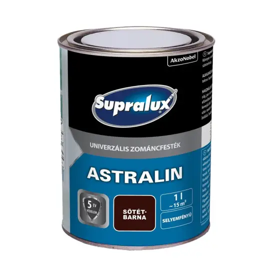 Gyors kiszállítás Supralux Astralin univerzális zománcfesték selyemf. sötétbarna 1 l