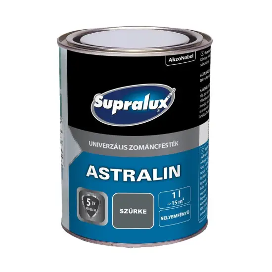 Vedd meg online Supralux Astralin univerzális zománcfesték selyemf. szürke 1 l