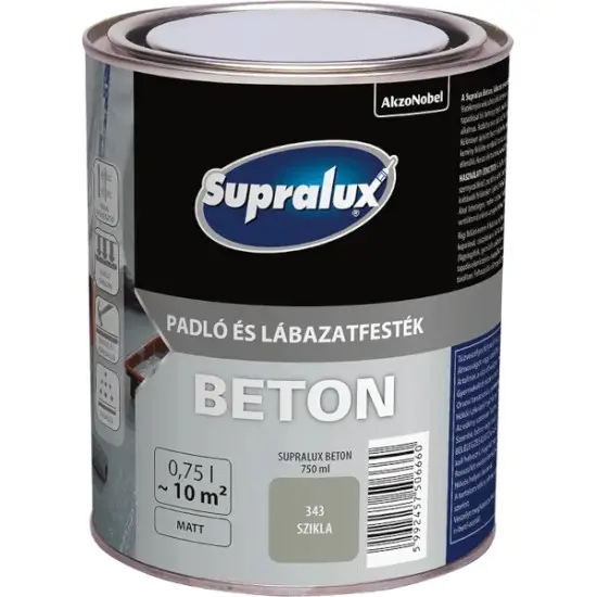 Supralux Beton padló és lábazatfesték 343 szikla 0,75 l Kiárusítás