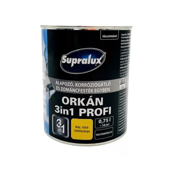 Supralux Orkán 3in1 Profi RAL1003 jelölősárga 0,75 l Utolsó esély