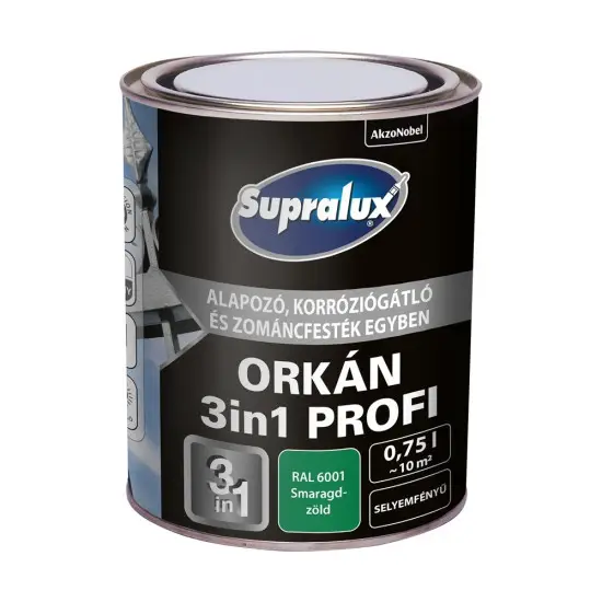 Supralux Orkán 3in1 Profi RAL6001 smaragdzöld 0,75 l Szezonális akció