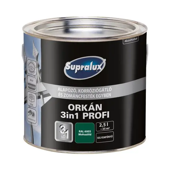 Supralux Orkán 3in1 Profi RAL6005 mohazöld 2,5 l Szuper ajánlat