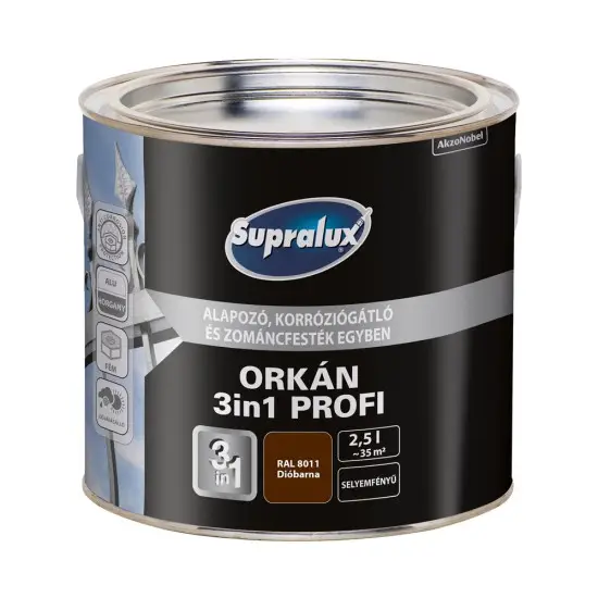Supralux Orkán 3in1 Profi RAL8011 dióbarna 2,5 l Csak ma