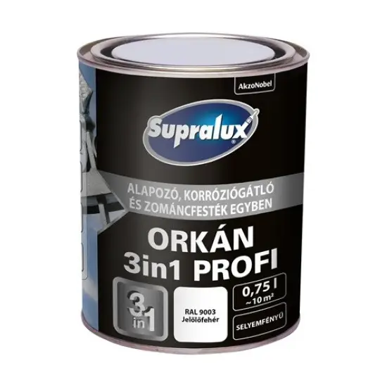 Legjobb ár Supralux Orkán 3in1 Profi RAL9003 fehér 0,75 l