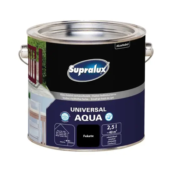 Supralux Universal Aqua selyemf. fekete 2,5 l Legjobb ár
